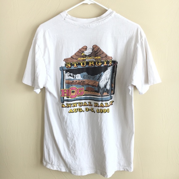 Vintage 1990 Sturgis Harley Tee - Picture 5 of 6